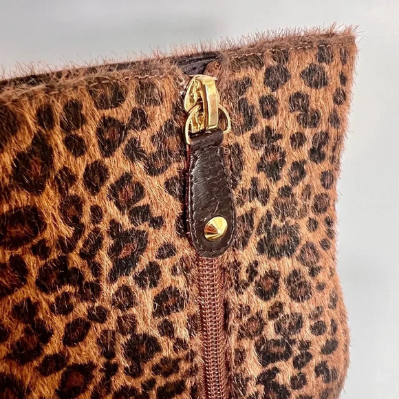 Dollhouse vintage leopard turn high heal boots size 7.5 new in box - Picture 7 of 15